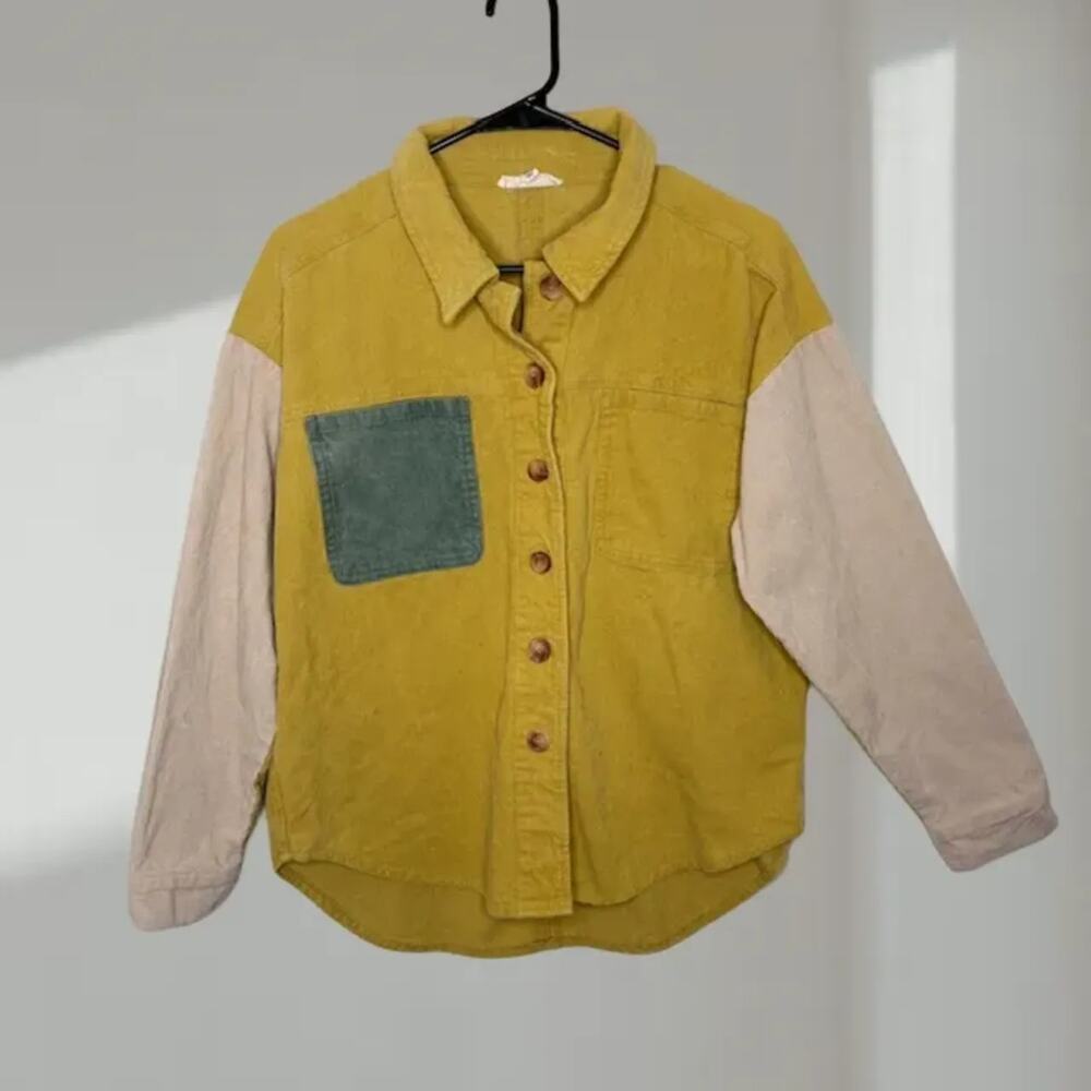 L.A. Hearts Colorblock Corduroy Button-Up Shirt Jacket (Women’s XS/S)